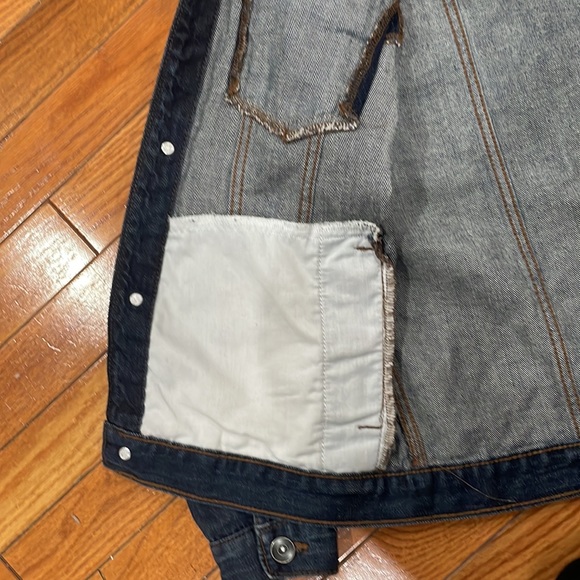 Children’s Place Jean jacket for boys. Size L/G 10/12 EUC dark blue - Picture 4 of 4